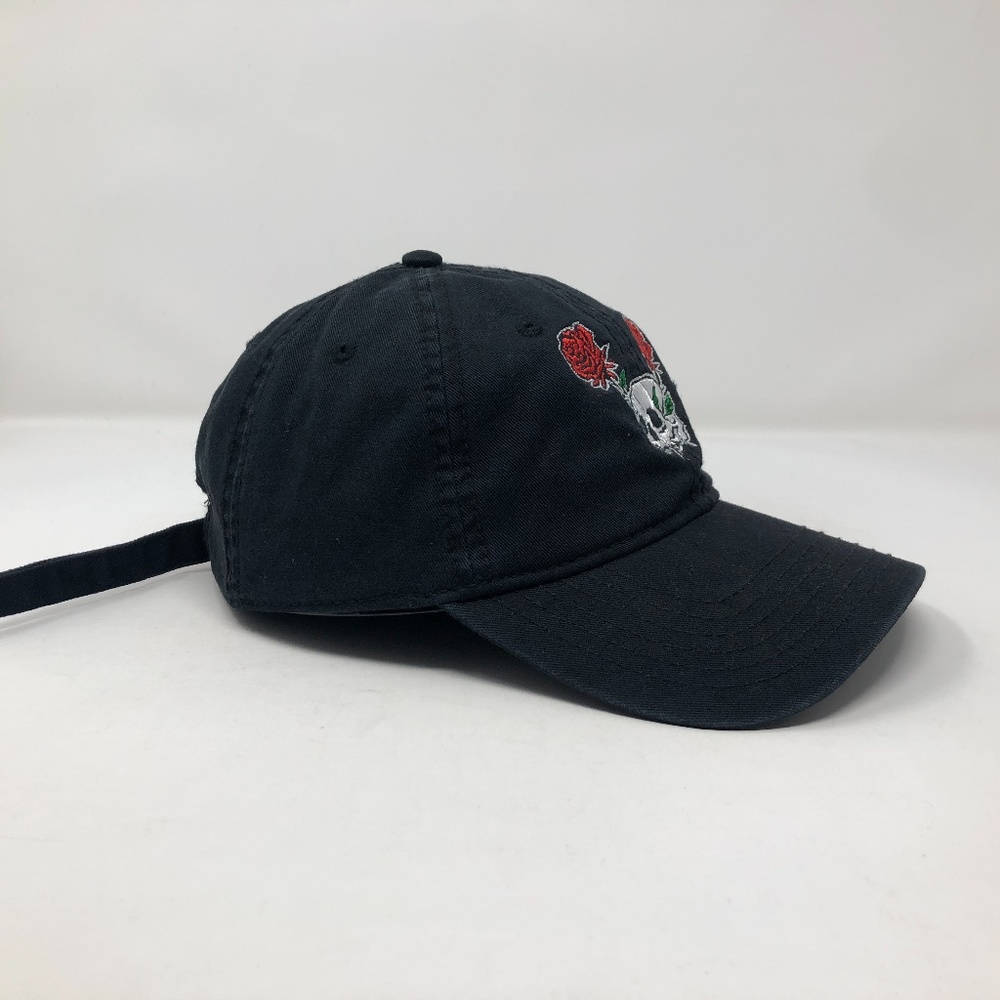 Skulls And Roses Slouch Hat Dad Hat - Picture 2 of 5